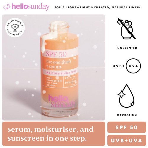 The One Thats a Serum SPF 50 by Hello Sunday for Unisex - 1.1 oz Serum