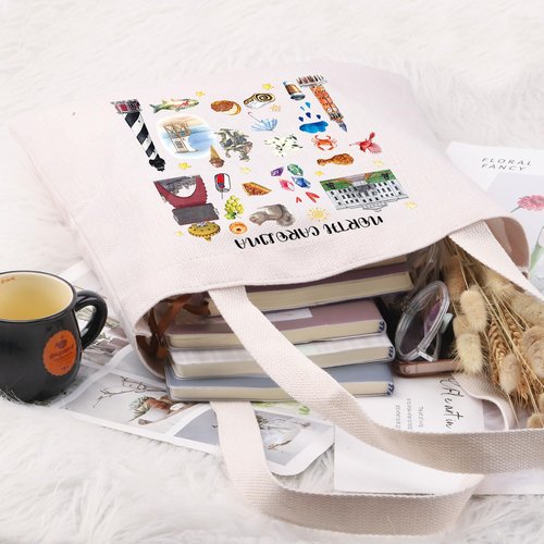 G2TUP North Carolina Gift Tote Bag - North Carolina Tourist Travel Souvenir Handbag