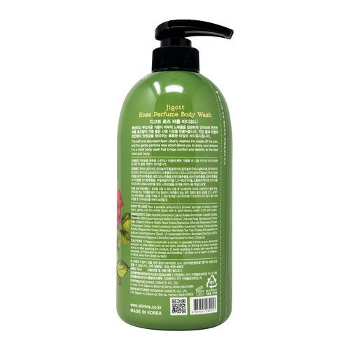 Jigott - Rose Perfume Body Wash 25.36 FL OZ / 750ml + Rose Perfume Body Lotion 16.9 FL OZ / 500ml