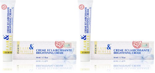 F&W Original Skin Brightening Cream by Fair and White - 1.7 Fl oz / 50g (Pack of 2)