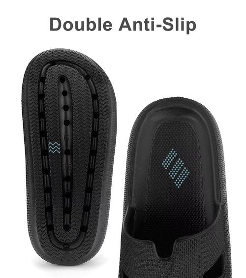 Cloud Slides for Women Cushion Recovery Pillow Sandals with Arch Support, Memory Foam House Shower Slippers for Woman, Non-Slip Comfort Quick Drying