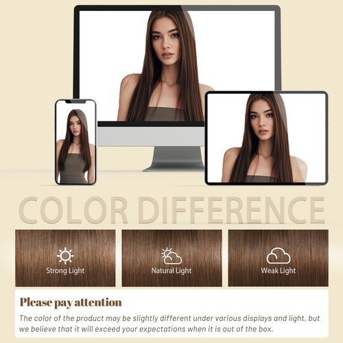 DNE Tape in Hair Extensions Real Human Hair 16 inches 20Pcs/40g/Pack Seamless #4 Medium Brown Dark Color Straight Invisible Double Sided Tape in Hair Extensions for Women/Girls Can Bleached and Curl
