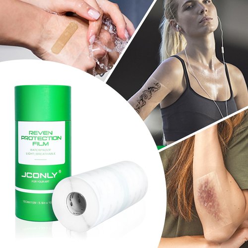 WZPB Tattoo Aftercare Bandage Roll 5.9 in x 10.94 yd Second Skin Tattoo Cover – Protective Wrap for Tattoo Care