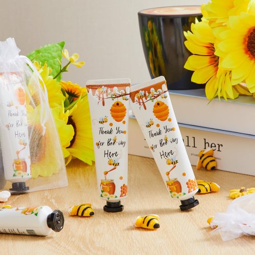 Swiffen 48 Sets Honey Hand Cream Gifts Bulk Baby Shower Hand Cream Travel Size Lotion Bulk Fall Thanksgiving Party Supplies Favors Birthday Wedding for Guest