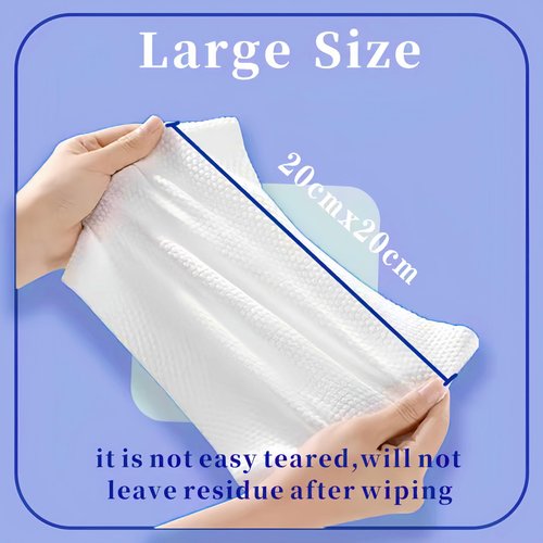 Disposable Face Towel 600 Count, Soft Cotton Clean Skin Face Towels, Dry Wipes Cotton Facial Towels Wash Cloths Tissue Thickened, Face Towelettes Disposable for Makeup Remover, Cleansing and Skincare