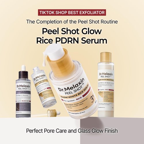 Dr.Melaxin Peel Shot Glow Rice PDRN Serum 30ml Facial Skin Care Smooth Texture For Pore Care Korean Skin Care
