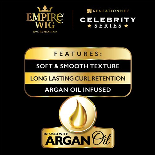 Sensationnel Empire Human Hair Wig - Cia Celebrity Inspired Collections Pre-Styled Salon Cut Hair (HOTPINK)