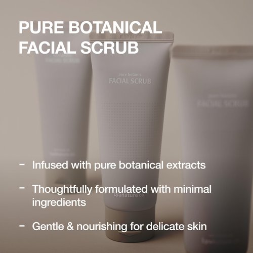 Lyanature FACIAL SCRUB – Organic Koean Face Scrub, All Natural Face Wash & Exfoliating Cleanser for Sensitive Skin, Deep Cleansing & Dead Skin Remover, Non-Toxic & Paraben-Free (3.53 fl oz / 100g)