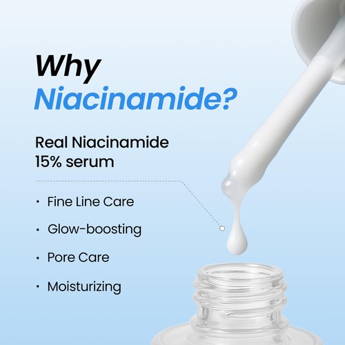 DERMALOGY by NEOGEN Real 15% Niacinamide Serum, Pore Minimizer, Dark Spot Face Serum, Hydrating Vegan Facial Serum with Zinc, Korean Skin Care (30 ml/1.01 Fl Oz)