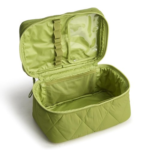 Vera Bradley Featherweight Brush Up Cosmetic Case, Spinach Green