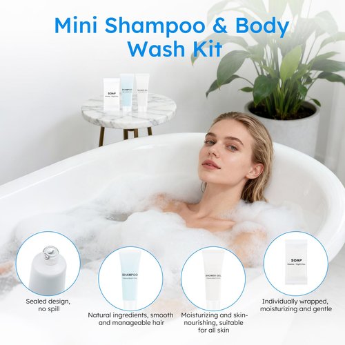 LLHQAMT Hygiene Kits and Bulk Convenience Kits Feature Double-Sealed Individual Packaging. Personal Hygiene Kits are Suitable for Hotels, Camping, Home Use, and Travel (10-Pack)