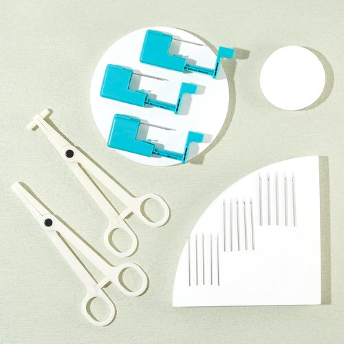 Beautidots 14G 16G 20G Body Piercing Kit for Belly Button/Lip/Tongue/Ear/Nose/Eyebrow/Nipple Piercing Gun Kits Safe Body Piercing Needle Tools for Women Men, 389-24pcs