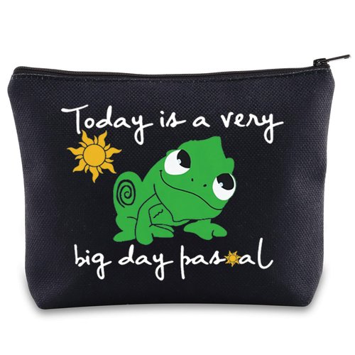 JNIAP Pascal Makeup Bag Lover Gifts Today Is a Very Big Day Zipper Pouch (Very Big Day black mb)