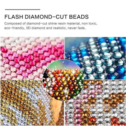 87500PCS Crystal Beads for Diamond Painting, Diamond Painting Accessories, 175 Colors Round Drills Rhinestones for Crafts, Bead Art or Nails Art, 2.5MM