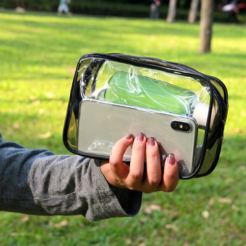 Merkaunis 36PCS Clear Makeup Bags, Zippered Travel Toiletry Bag, PVC Plastic Travel Bags for Women Men, Travel Waterproof Portable Bag for Bathroom, TSA Approved