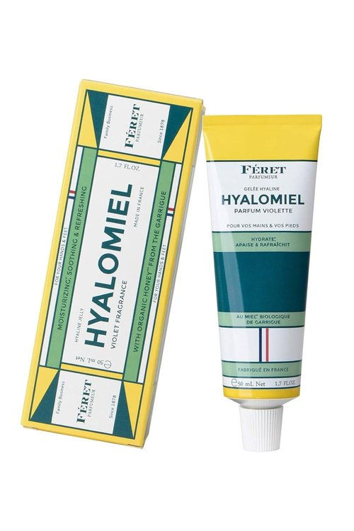 Feret Le Hyalomiel Gel Moisturizer – Violette – Hydrating Skincare with Organic Honey – Soothing Gel for Dry, Cracked Hands, Feet & Skin – Made in France – 50ml / 1.7oz