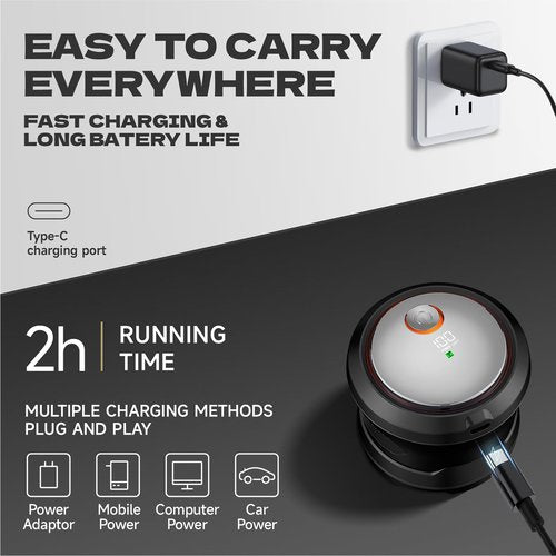 Bald Hair Clipper, Hair Trimmer for A Bald Head, Beard Shaver, Magnetic Six-Blade Head, Easy to Clean, USB Charging, Two-Speed Settings, Extra-Long Battery Life, an Ideal Gift for Fathers and Men