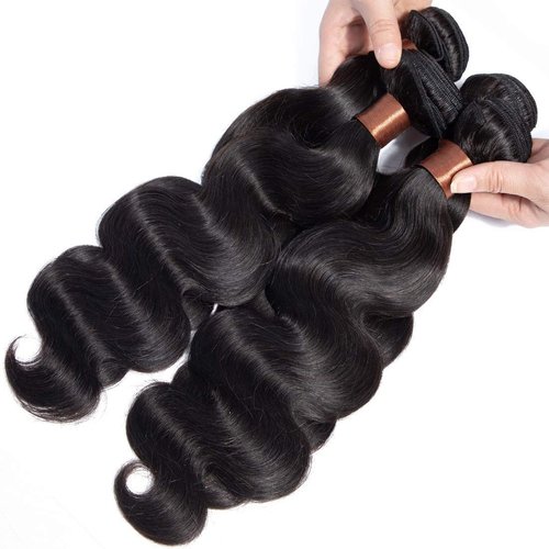 BLACKMOON HAIR Indian Virgin Hair Body Wave Human Hair Bundle 100% Unprocessed Human Virgin Hair One Bundle 20 inch 100g Natural Black Color