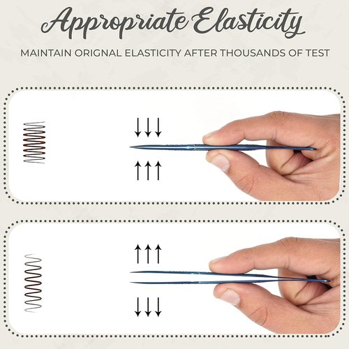 SV Lash Tweezers | Lash Extension Tweezers Set | 5Pcs Stainless Steel Eyelash Extension Tweezers Set | Volume/Isolation Nail Art Curved Tweezers (Blue 3 Pcs)