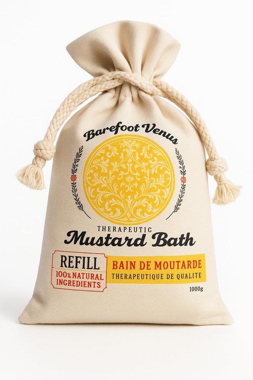 Barefoot Venus Epsom Salt Bath Soak with 100% Natural Oils 1000 g (Mustard Bath)