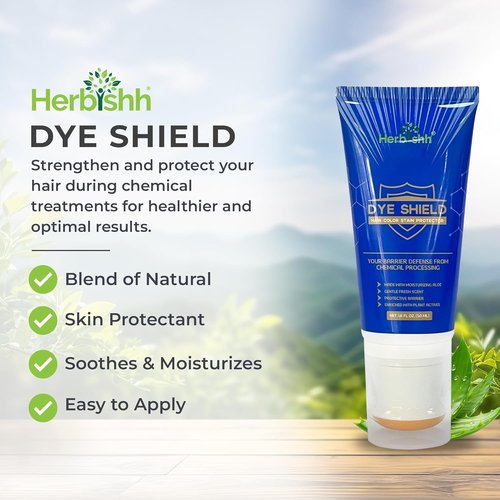 Herbishh Golden Brown 3 in 1 Hair Dye Shampoo 400 ML PPD Free + Hair Color Stain Protector – Dye Shield or Defender for Skin