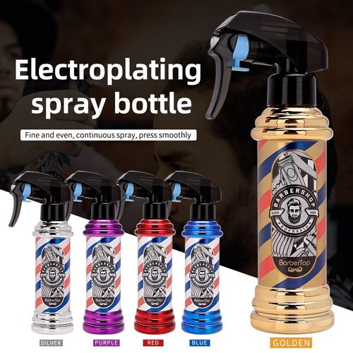 Barber Spray Bottle, Barber Stylist Fine Mist Sprayer, Refillable Container & Spray Bottle for Hairdressing, Cleaning, Plants 6.76 ounce (Red)