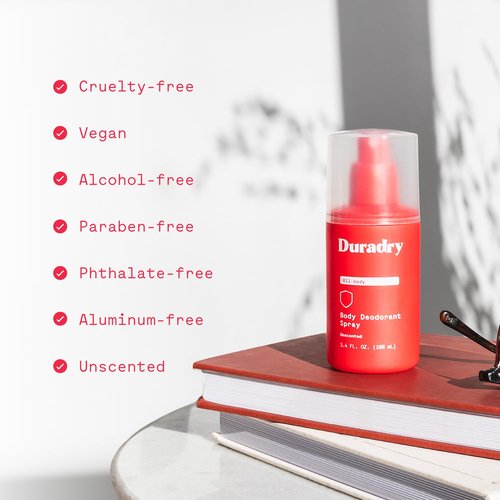 Aluminum-Free Whole Body Deodorant Spray for Men and Women - Unscented Deodorant for Whole Body, Natural Odor Neutralizer, Clear and Residue Free, Non-Staining - 3.4 Fl Oz each - Pack of 3