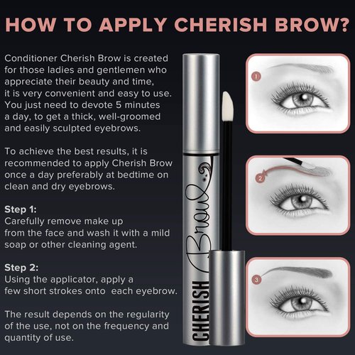 Eyebrow Growth Serum - Cherisher | Conditioner That Cherish Your Natural Brows, Make It Bold, Thick And Defined | Enhancer That Stimulates Regrowth New Eyebrows