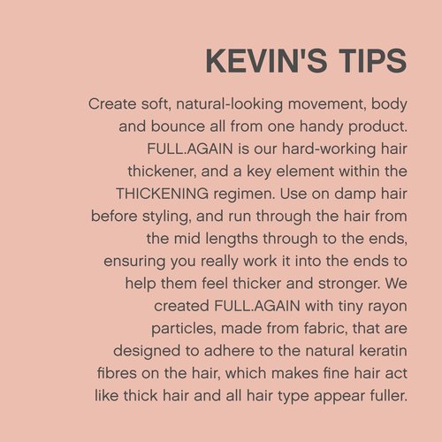 KEVIN.MURPHY FULL.AGAIN - Hair Thickening Lotion - For Hair Repair - For Fine & Thinning Hair - Hair Volumiser - Sulphate & Paraben Free Hair Care - 150 mL / 5.1 fl oz