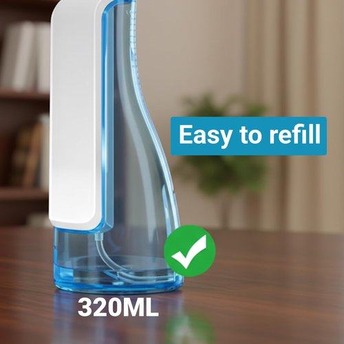 AURAVO Portable Cordless Water Flosser – 320ml Oral Irrigator for Teeth Cleaning | USB Rechargeable, IPX7 Waterproof, 1400–1800 Pulses/Min | Travel-Friendly Dental Floss Device for Braces & Gums