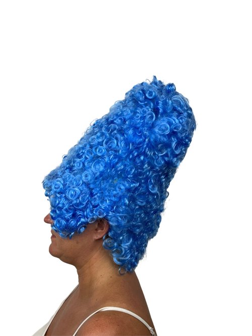 My Costume Wigs Cartoon Marg Simpson Blue Beehive, Dress UP, Halloween, Party One Size