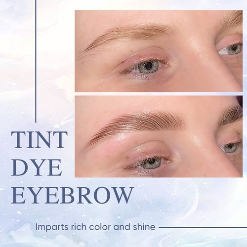 PERMANIA Brow Lamination Kit - Lash Lift & Eyebrow Color, Make Eyelash Perm Voluminous & Curl - Salon & Home Use - Lasts Up to 6 Weeks