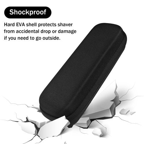 ZORETCO Hard Travel Carrying Case for Hybrid Electric Trimmer and Shaver, Portable Organizer Storage Bag for QP2520, QP2530, QP2620, QP2630- Black
