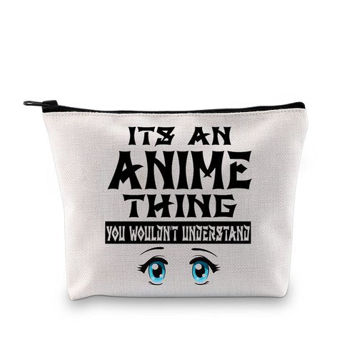 GJTIM Anime Fans Gift Anime Lovers Zipper Pouch It’s An Anime Thing You Won’t Understanding Cosmetic Makeup Bag for Anime Women (It’s An Anime Thing Makeup)