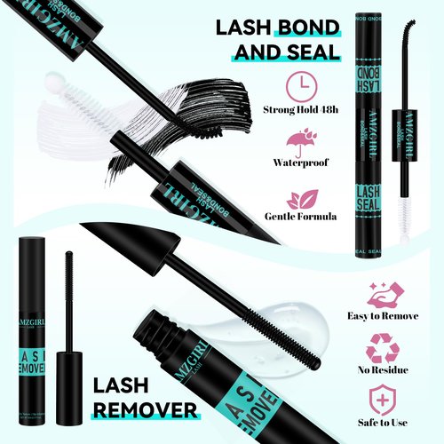 Lash Extension Kit 144pcs Lash Clusters Kit D Curl Eyelash Extension Kit with Lash Bond and Seal Waterproof Lash Glue Remover Lash Tweezers for Lash Clusters Eyelash Clusters Kit (Dusk, D-10-18mm Kit)