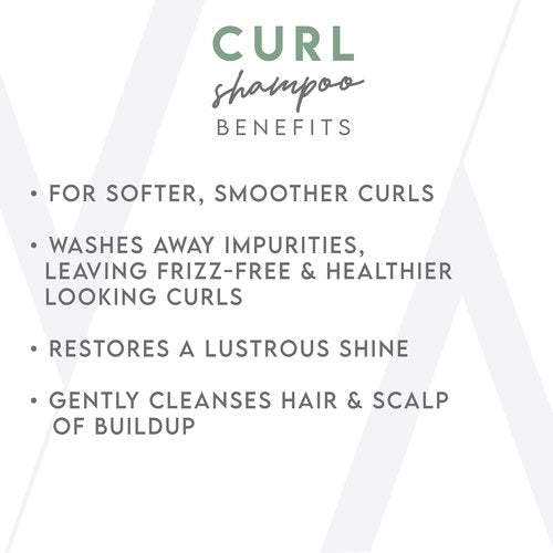 ALURAM Coconut Water Based Curly Hair Clarifying Shampoo and Conditioner - Color Safe Lightweight Formula for Medium to Course Hair - Sulfate & Paraben Free, 12 Fl Oz