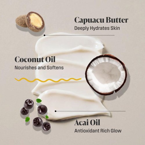 Nutrius Brazilian Body Butter Cream - Coco + Berry Bliss (2 x 6 FL OZ)