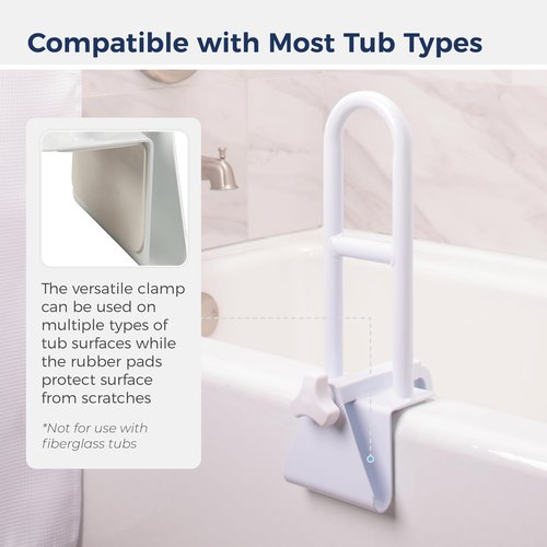 Drive Medical 12036 Handicap Grab Bar, White