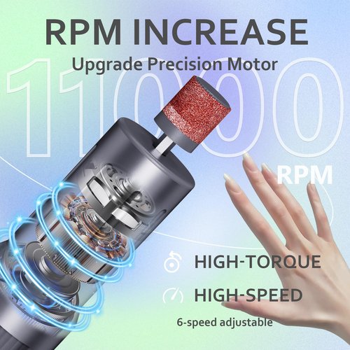 Electric Foot Callus Remover with Nano-Glass Head&Rechargeable Base,6 Speeds Cordless Electric Foot File with Digital Display,Callus Remover for Feet Dead Skin Home Spa Salon with 60Pcs Sandpaper Disk