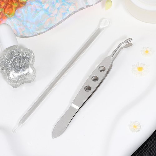 iplusmile Meibomian Gland Expressor & Eyelid Massage Tweezers Tool - Stainless Steel Forceps for Dry Eye Stye Relief, Eye Gland Care