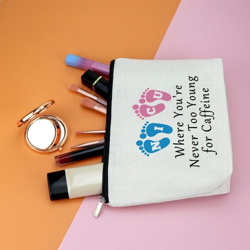 Thank You Gift for Nurse Midwife Women NICU Makeup Bag NICU Nurse Gifts Newborn Baby Nurse Cosmetic Bag Neonatal Nurse Gift Nursing Student NICU Preemie Nurse Gift Appreciation Thanksgiving Gift