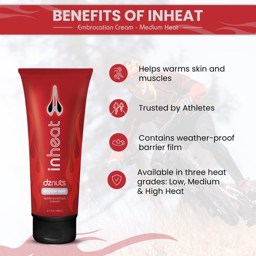 dznuts - Women’s Bliss Chamois Cream with InHeat Embrocation Cream for Cold Weather (Medium Heat)