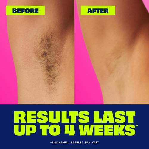 Nair Hair Remover Wax Ready Strips for Legs & Body, No Mess Waxing Kit for Hair Removal, 3-pack Wax Strips, 40ct Each Wax Kit