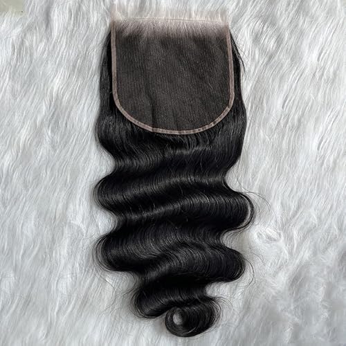 Venice Hair Real HD Lace Closure only 0.10mm Ultra-thin Invisible Crystal HD Lace Pre Plucked with Baby Hair Straight Human Hair Lace Frontal Closure (7x7 HD Body, 18 Inch)