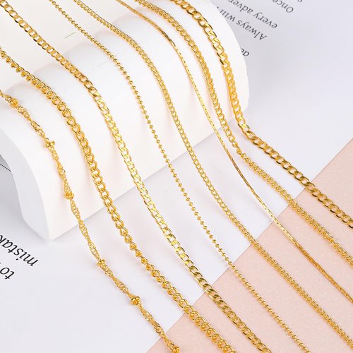 8 Strips Nail Art Chains Metal Chain Nail Charms Gold Nail Jewelry Chains 3D Nail Art Chain Nail Decorations Supplies Punk Nail Studs Accessories for DIY Making Nails Manicure Jewelry Tips Decor