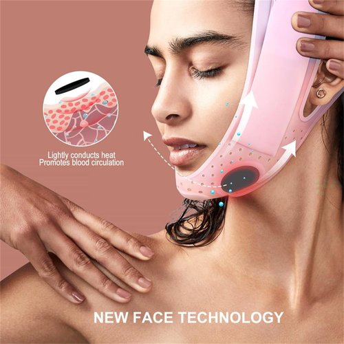Eleve Beauty Face Shaper, Eleve Beauty V-Line Sculpting Face Mask, Chin Strap For Sleeping, Reusable Face Lift Chin Strap – Silicone Double Chin Reducer (1*Classic Lift)