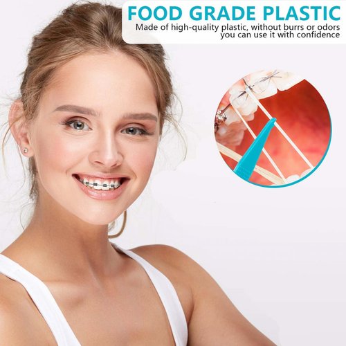SenseYo 200 Pcs Colorful Dental Elastic Braces Rubber Band Tool for Orthodontic Braces (Pack of 2)