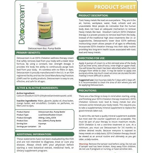 EDTA Heavy Metal Detox Cream