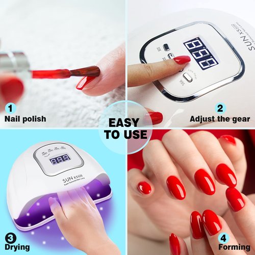 LAVAED Electric Nail Drill Professional and UV LED Nail Lamp Kit