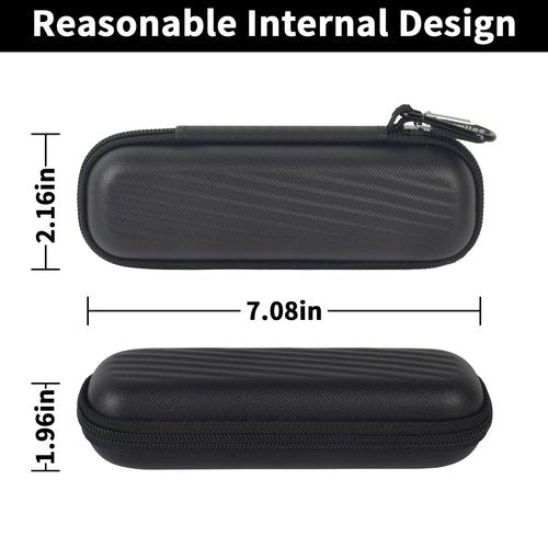 casmilee Case for Unisex Pubic & Personal Body Groomer & Trimmer QP1924, Also Fits for Gillette for Fusion5 Men’s Electric Shavers, Body Comb, Blade, USB Charging Cable Bag - Black (Box Only)